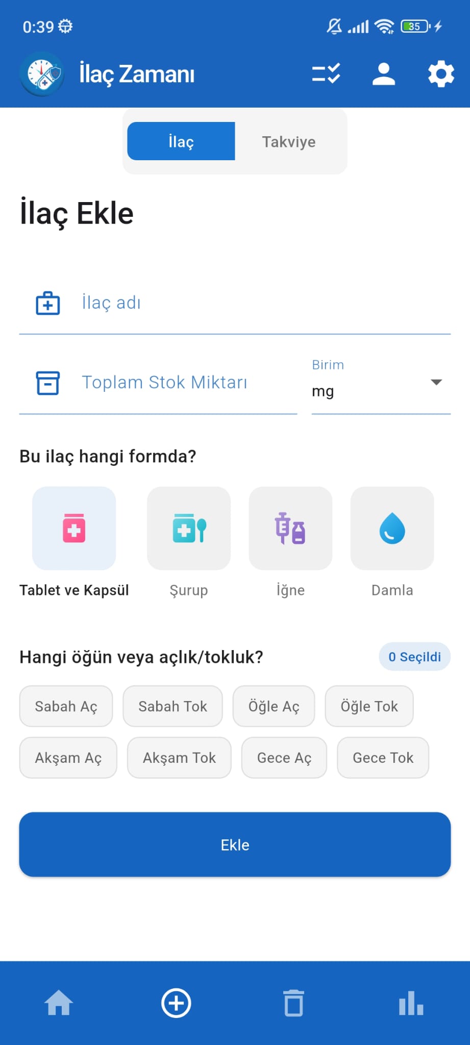 İlaç Ekle